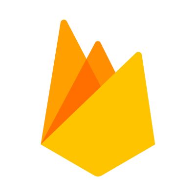 Firebase logo of a geometrically simple fire